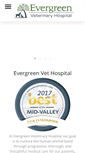 Mobile Screenshot of evergreenveterinaryhospital.com